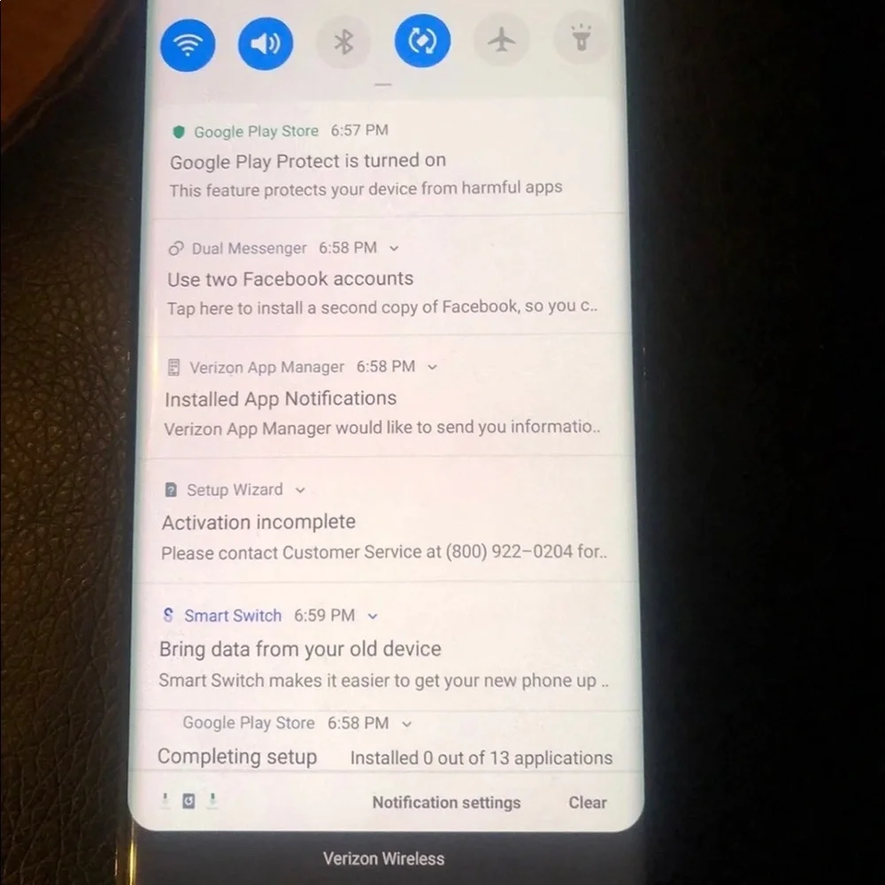 Gently used Samsung Galaxy Note 8 (Verizon)-64GB & Fossil Q Venture Smartwatch.